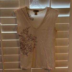 Banana Republic Stitched Sleeveless T-Shirt Small